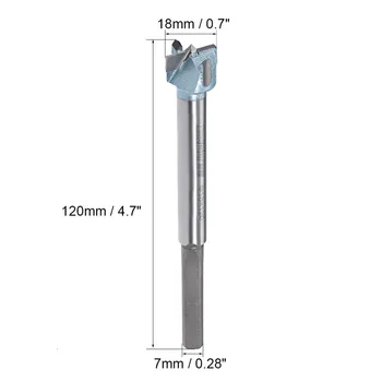 

UXCELL New 16mm 18mm 20mm 21mm 22mm 26mm 60mm 80mm Hinge Boring Forstner Drill Bit Triangle Shank Round Shank Woodworking Tool