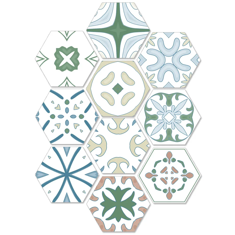 

Self Adhesive DIY Vintage Moroccan Baroque Style Tile Floor Sticker Kitchen Washing Living Room Decor Stickers Pvc Waterproof