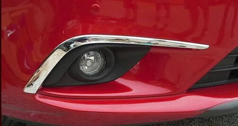Автомобильные аксессуары передняя противотуманная фара отделка Передняя БРОВЬ ВЕК гарнир отделка для Mazda 6 Atenza 2013 abs хром 2 шт. в комплекте