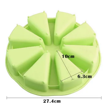 Bakeware molds cake pan silicone cake mold pudding triangle cakes mould muffin baking tools fondant cake molds