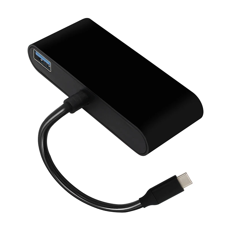 3 в 1 USB C Тип c к HDMI 4 к адаптер VGA кабель аудио USB3.0 конвертер USB C концентратор для macbot HuaWei P20 P20pro HDTV проект