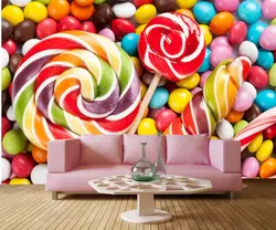 Papel де Parede, сладости, конфеты Еда обои, кафетерий столовой, гостиной диван ТВ стены кухни 3d росписи обоев