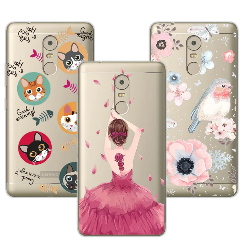 

3D Case For Lenovo K6 Note 5.5" Relief Lace Flower Ballet Girl Soft Silicon For Lenovo K53 A48 Vibe K6 Note K53A48 Phone Case