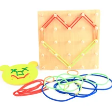 1 шт./компл. смешная многофункциональная резьбонарезная доска различные формы носить веревку развивающие игрушки Монтессори раннее образование