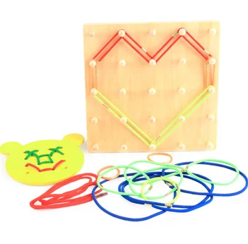 

1 Pcs/set Funny Multi Function Threading Board Variety Of Shape Wearing A Rope Educational Toys Montessori Early Education