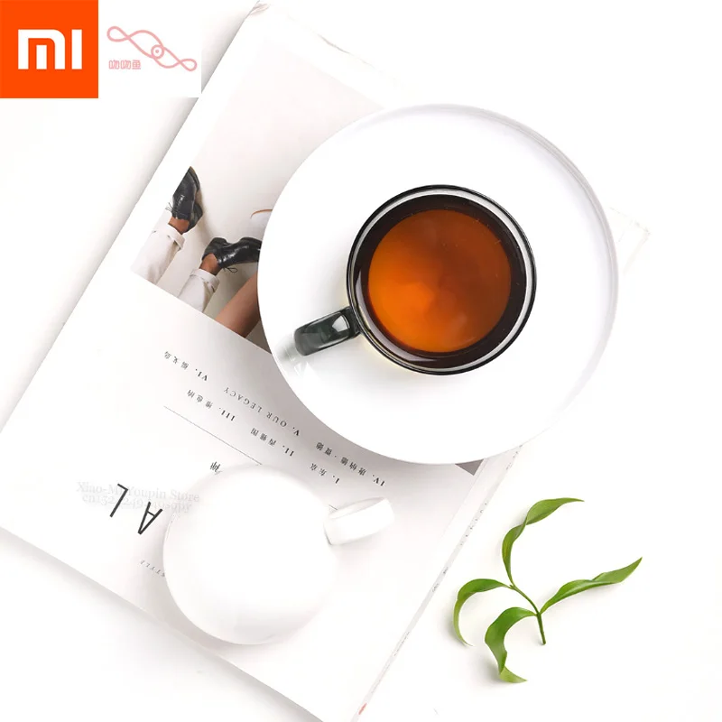 

4 Colors Optional Xiaomi Mijia KKF Multi-purpose UFO Cup Ceramic Coffee Tea Mug Inverted Buckle Design Snack Tray