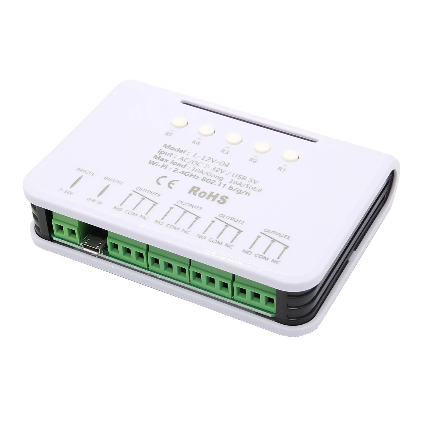 4CH RF Smart Switch WiFi App Wireless Remote Control Smart Home Module 4 Channel DC 5V/7-32V Relay Delay Relay Switch