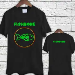 Новый Fishbone американская рок-группа Черная футболка хорошее качество брендовая хлопковая рубашка Летний стиль прикольные футболки