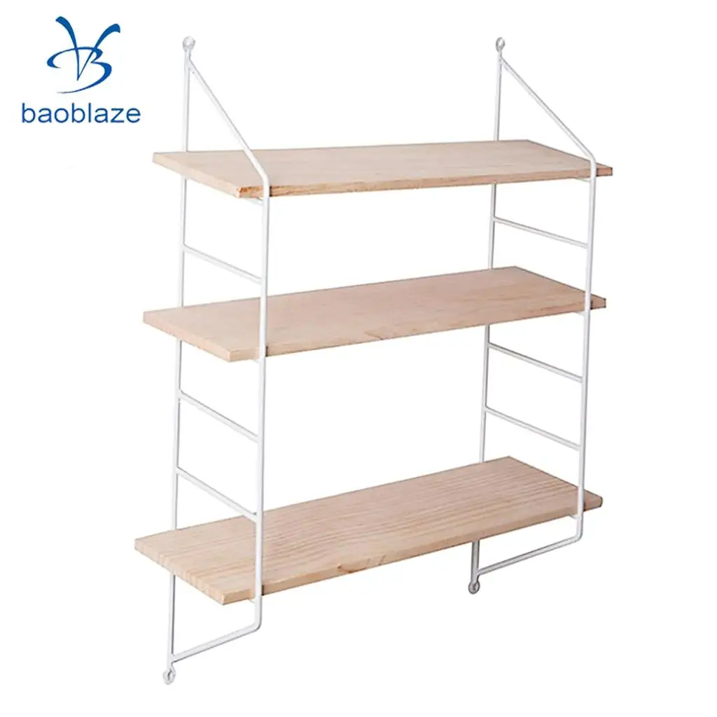 3 Layer Wall Hanging Wooden Shelves Floating Wall Shelf Home Decor