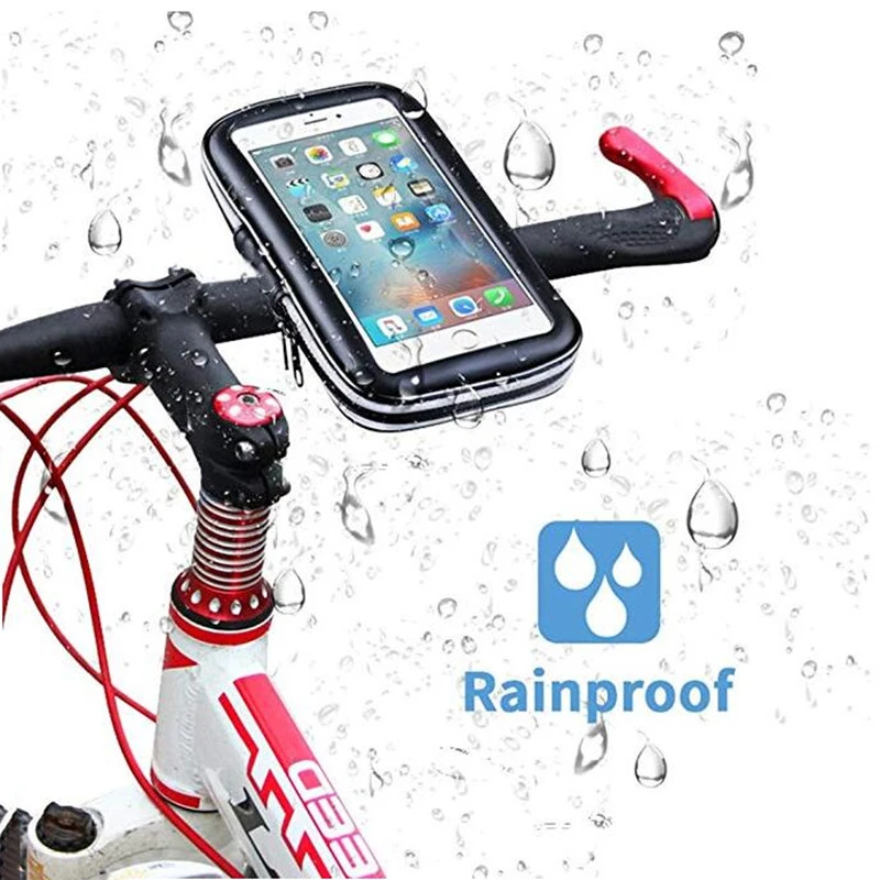 Waterproof Phone Holder Rainproof Touch screen Front Frame Handlebar