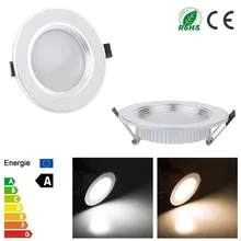 6 шт./лот точечный светодиод с регулируемой яркостью светильник 3 Вт 5 Вт 7 Вт 9 Вт 12 Вт светодиодные лампы для дома Встраиваемая кухонная Лампа Холодный/теплый белый AC 110 В 220 В