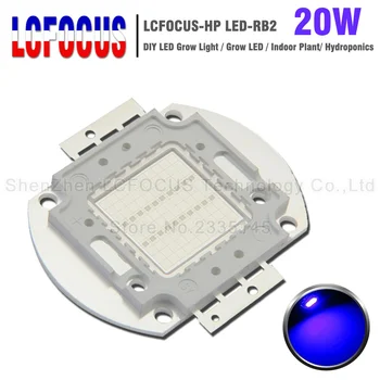 

High Power 20W Grow LED Royal Blue 440nm + Blue 470Nm DIY 20W 60W 80W 100W Grow Light For Plant Flower Vegetables Growing
