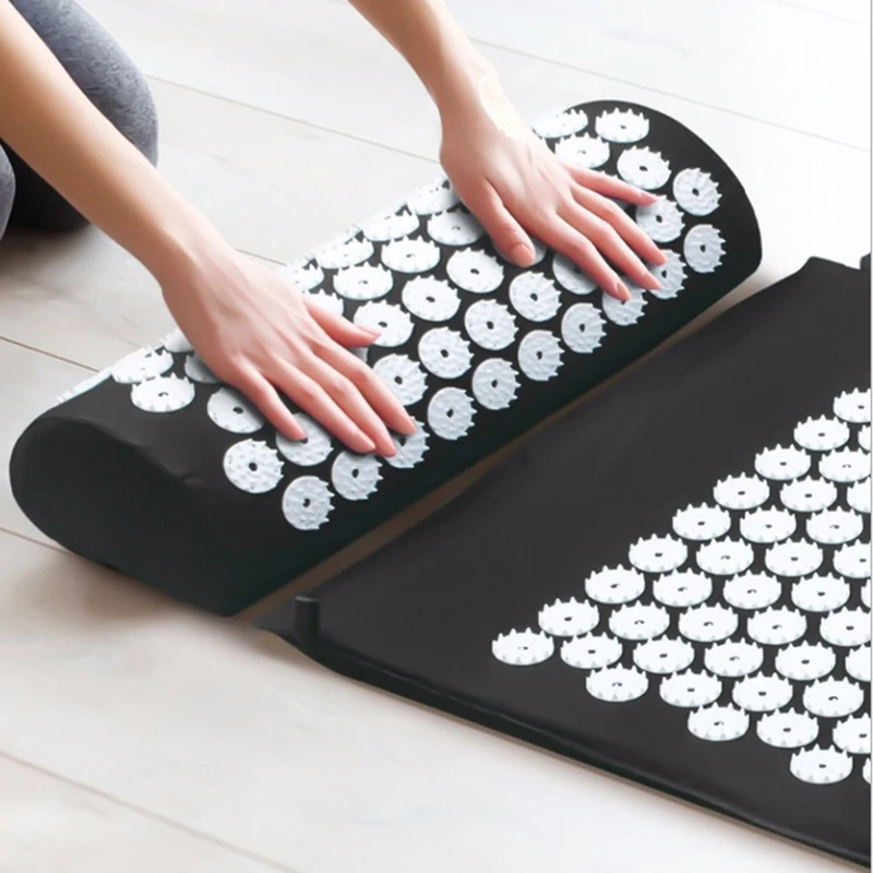 Massager Cushion Acupuncture Sets Relieve Stress Back Pain Acupressure Mat/Pillow Massage Mat Rose Spike Massage and Relaxation