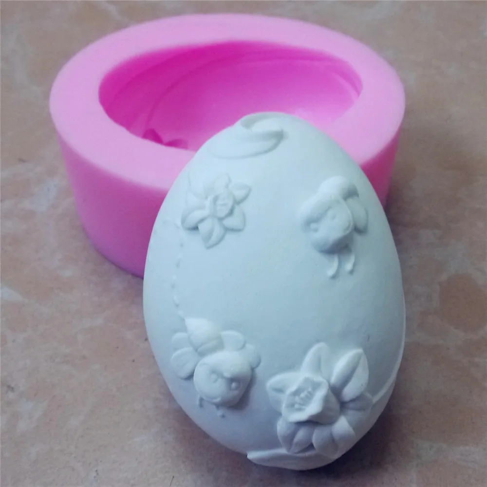 Egg Design Silicone Soap Molds 3D Silicone Mold Decorating Molds for