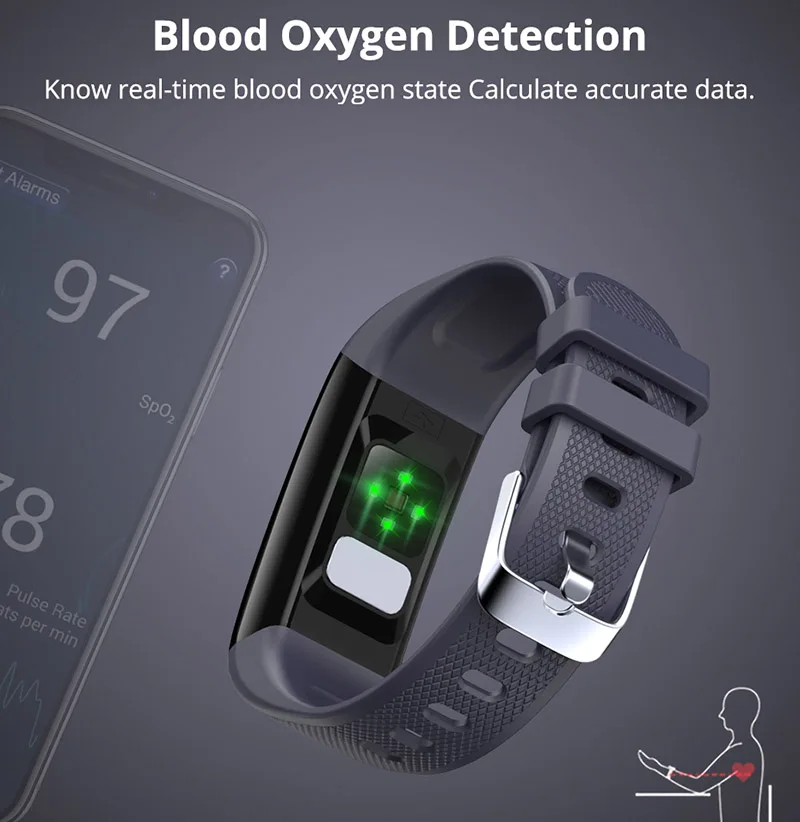 ЭКГ PPG умные часы водонепроницаемые кровяное давление входящий вызов монитор сна смарт-браслет Здоровье Браслет фитнес-трекер активности