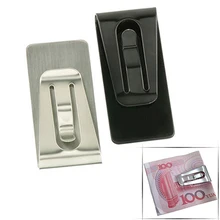 Нержавеющая сталь тонкий карманные деньги кошелек-зажим для денег для кошелька паспорта кредитных BV8G