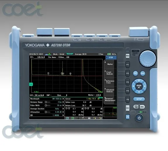 

YOKOGAWA AQ7280 7282A SM OTDR 1310/1550nm, 38/36dB comes with FC/UPC Adaptors