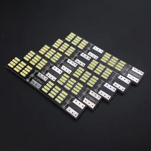 10 шт. T10 24smd W5W 194 4014 SMD Canbus автомобильная лампа авто просвет Поворотники боковые индикатор светильник парковки Обратный лампа 12V