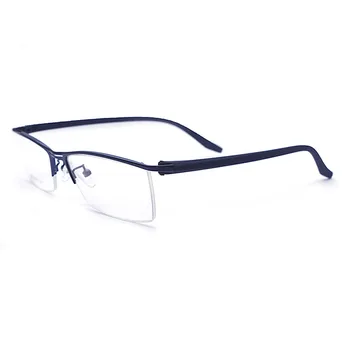 

Handoer Half Rim Eyeglasses Frame for Men and Women Glasses Optical Eyewear Prescription Browline Rimless Spectacles