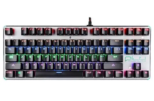 

Plu 87 Mechanical Gaming Keyboard ABS Keycap Rainbow Keycaps Kailh MX Switches Metal Case multimedia
