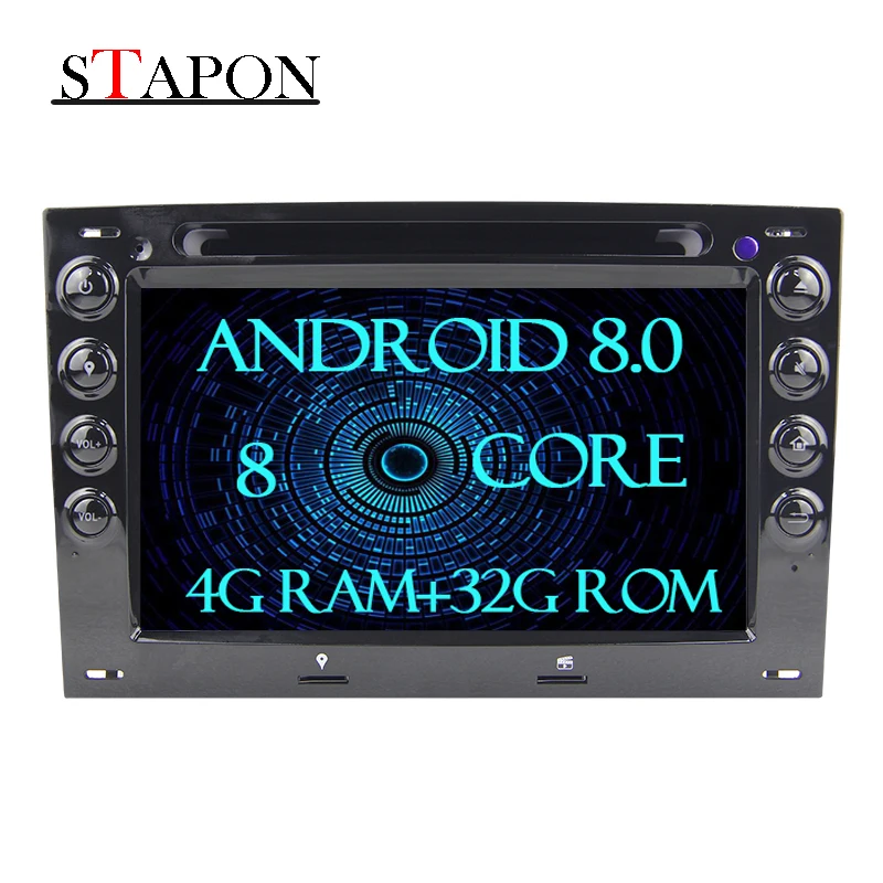 STAPON 4 г + 32 Гб ROM Android 8 0 автомобильный мультимедиа для Renault Megane 7 дюймов PX5 Octa-core с DAB