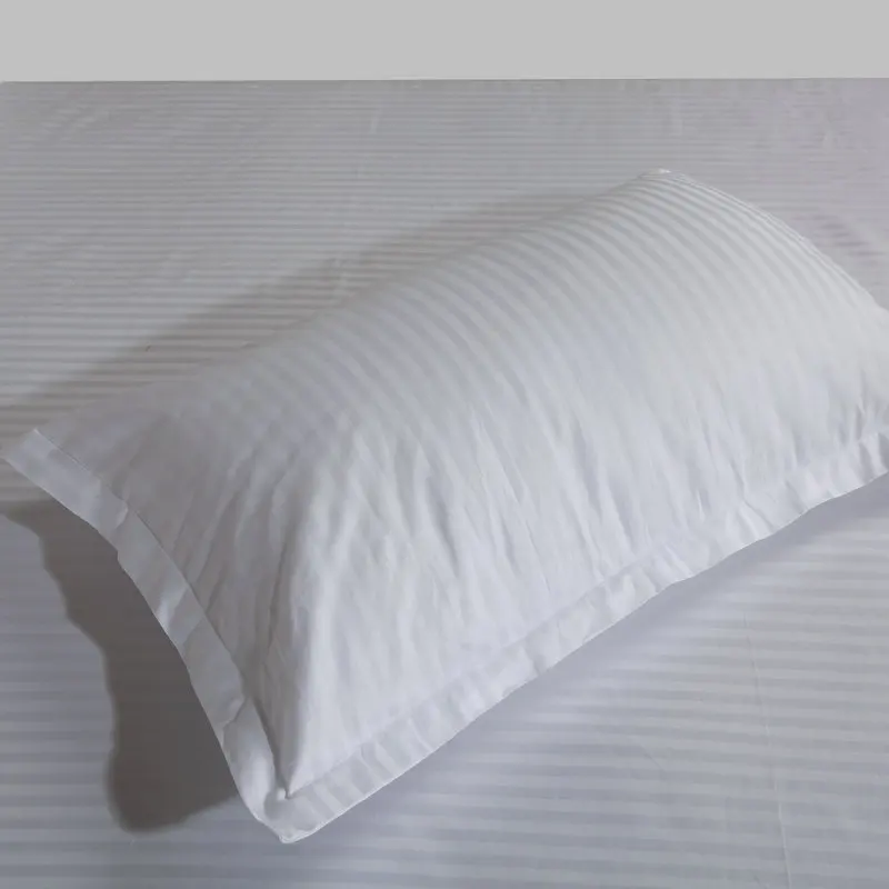 Buy Home Textile Pure White Satin Cotton Pillowcase