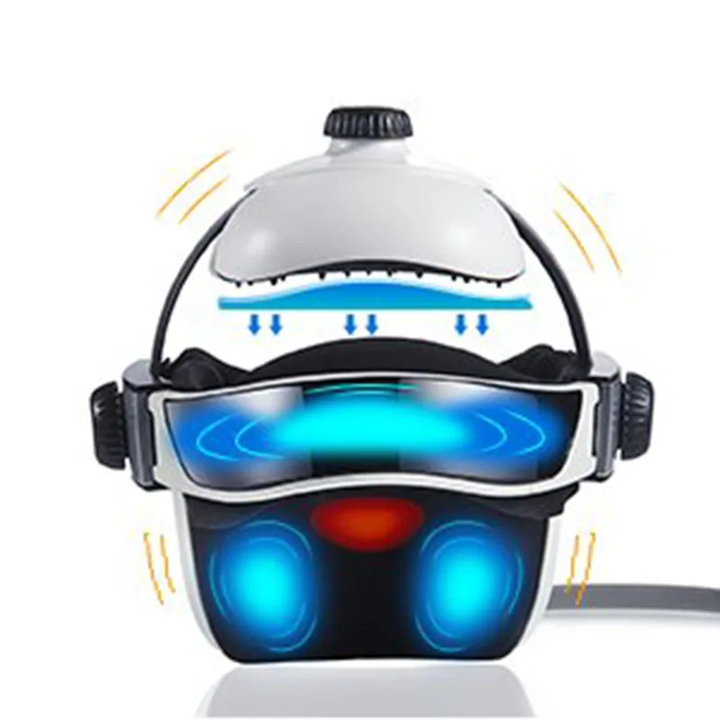 Electric Head Massager Relaxation Brain Helmet with Music Adjustable