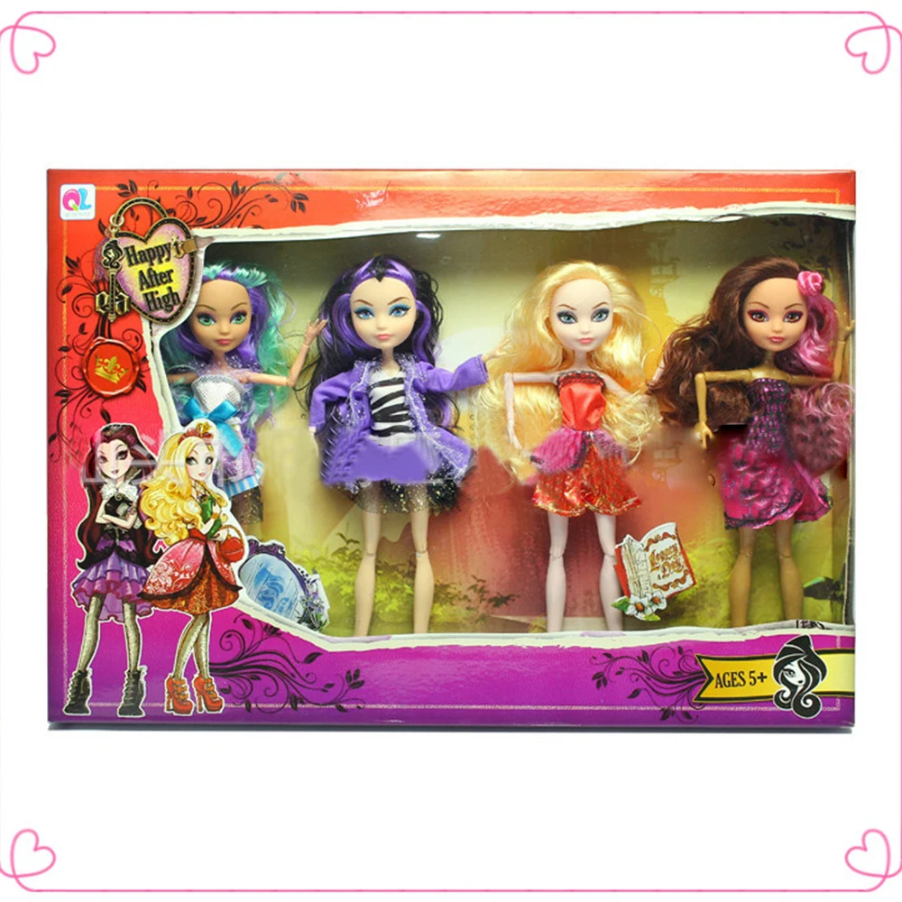 4 шт./лот, хорошее качество, 25 см, куклы Monster Ever After High, модные шарниры, аниме модель игрушки для девочек, Подарочные игрушки и аксессуары для кукол