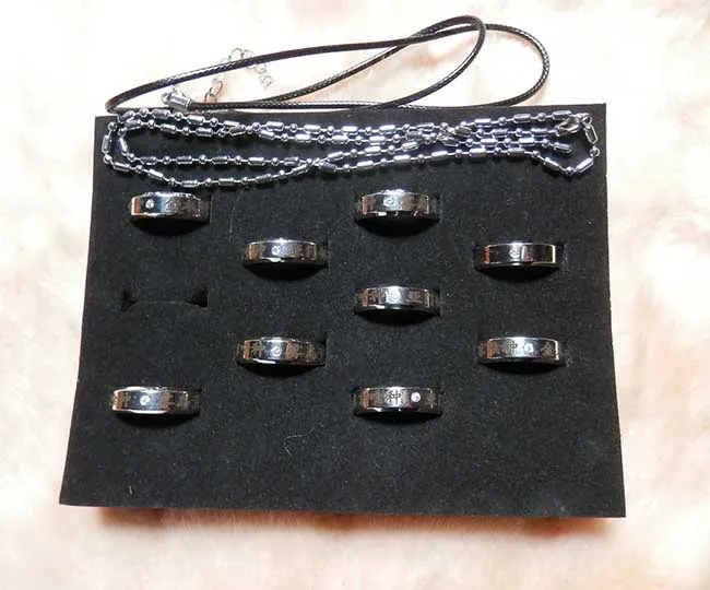 

Anime Tokyo Ghoul Onmyoji Kirishima Touka Ring Ken Kaneki Kirishima Toka Cosplay Titanium Steel anime accessories toy model