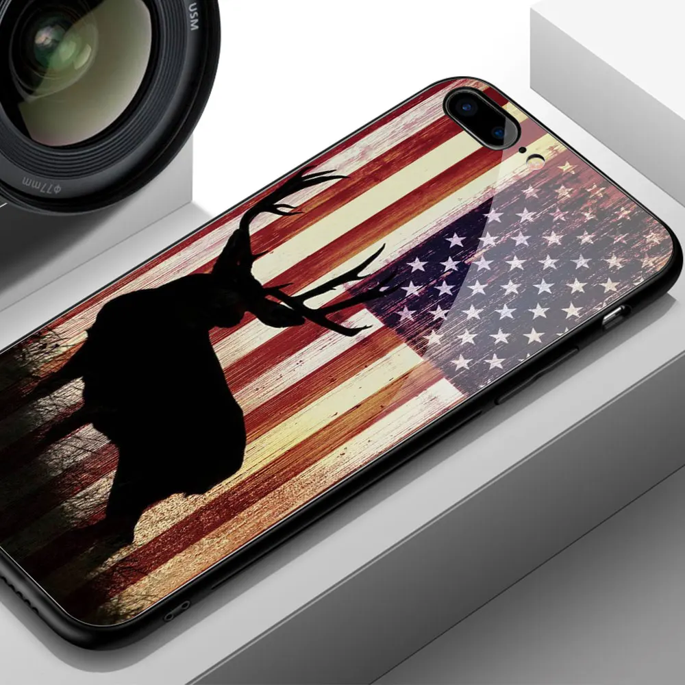 FinderCase чехол для iPhone X США флаг Стеклянная задняя крышка 6 6s 7 8 plus XR XS Max 11 pro