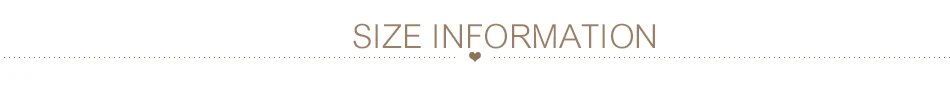SIZE INFORMATION