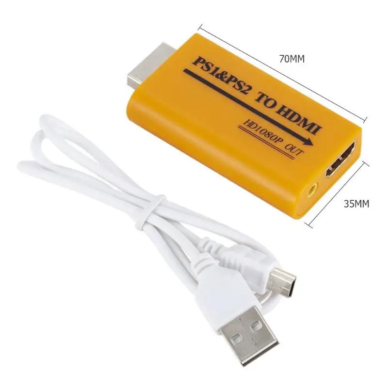 PS1/PS2 USB к HDMI конвертер проектор HD 1080P Аудио Видео Выходной адаптер