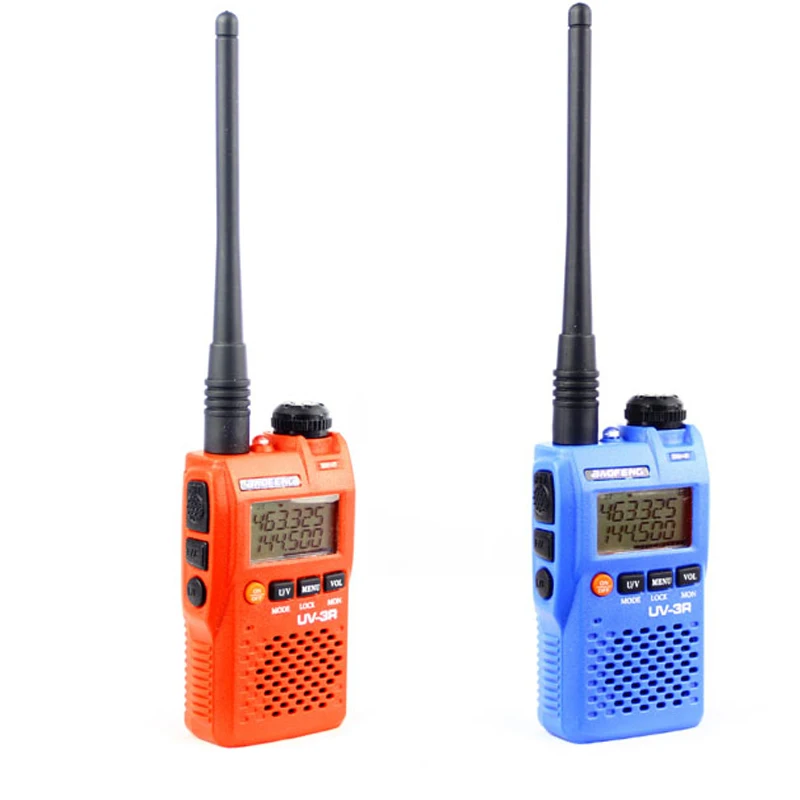 2 шт. BaoFeng UV 3R обновленная версия беспроводной портативный двойной дисплей WalkieTalkie