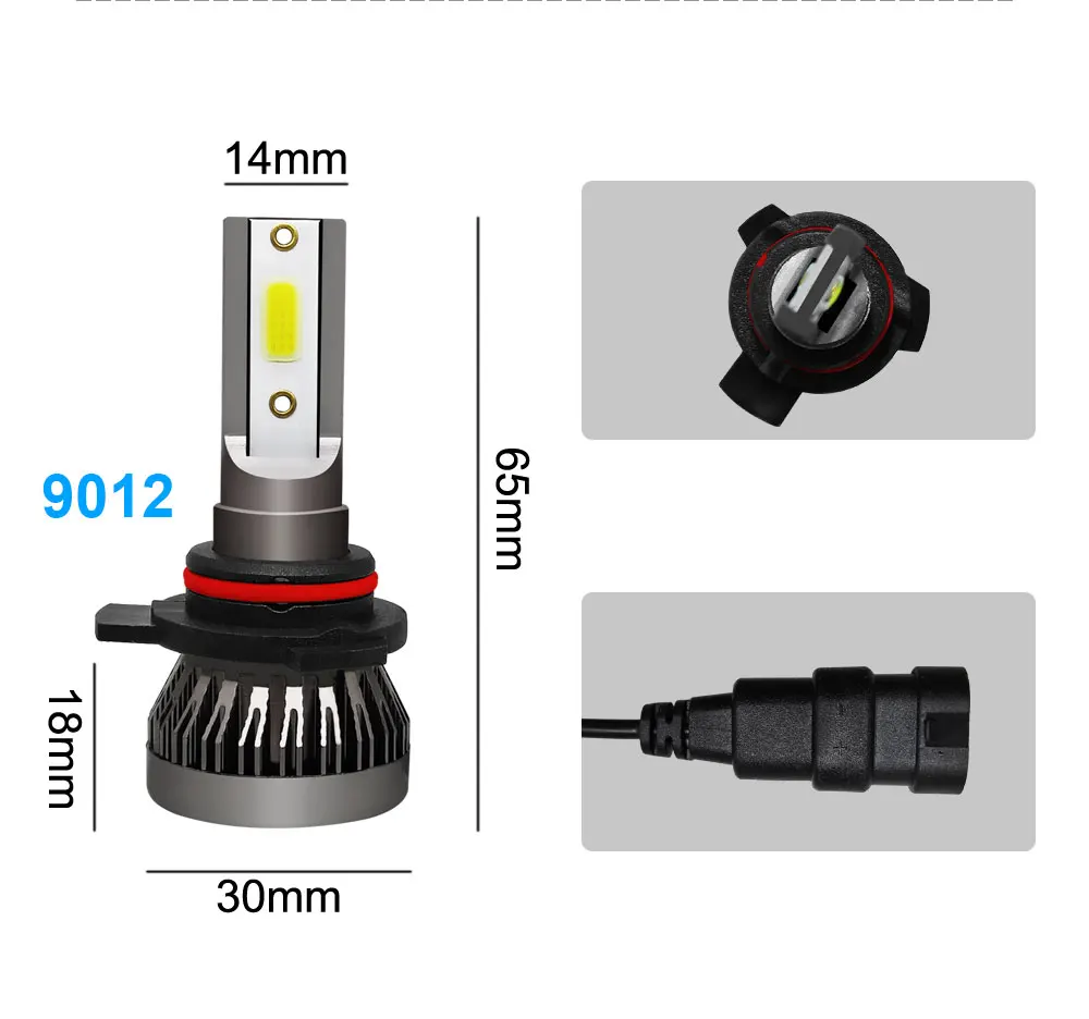 Lslight для автомобильных фар Светодиодный H7 H4 H11 H1 H8 H9 9005 9006 HB2 HB3 HB4 12В 55 Вт 6000 К Turbo светодиодный светильник света авто фары комплект