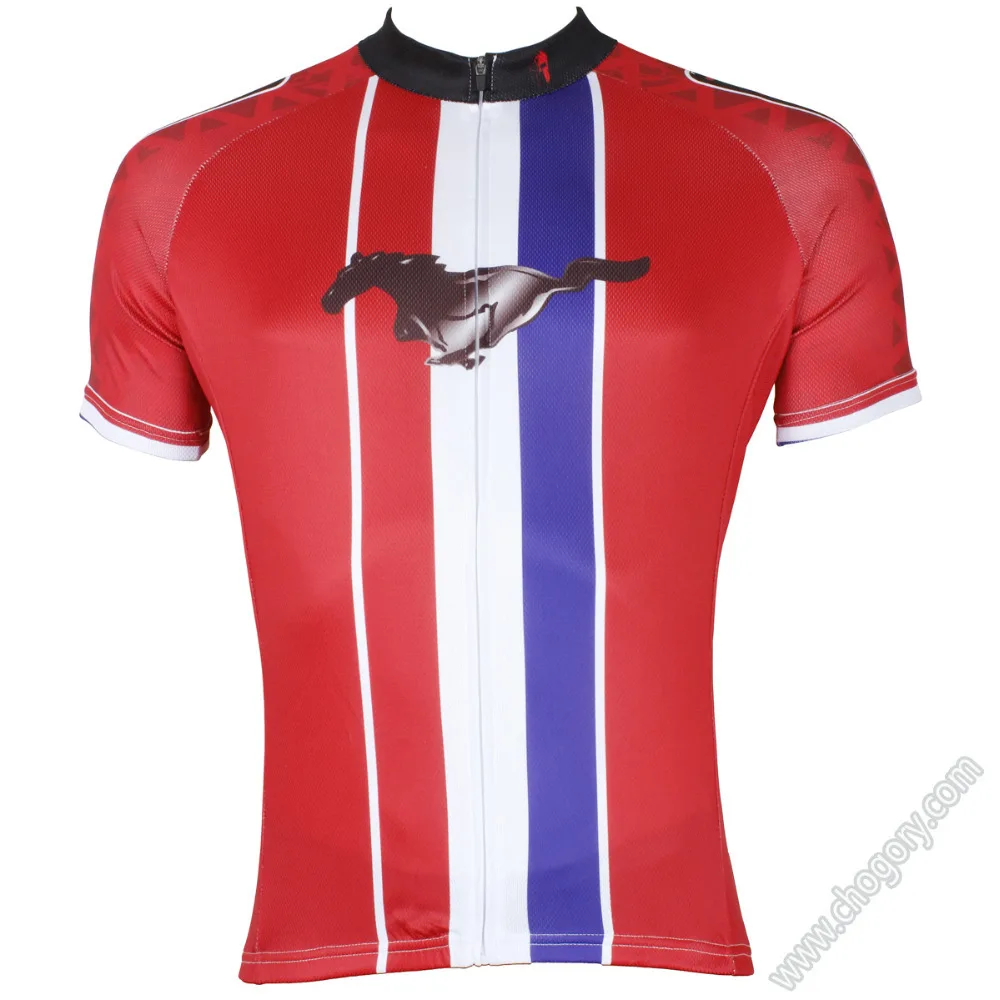 Summer red horse jerseys bike riding short sleeved dirt bike coolest