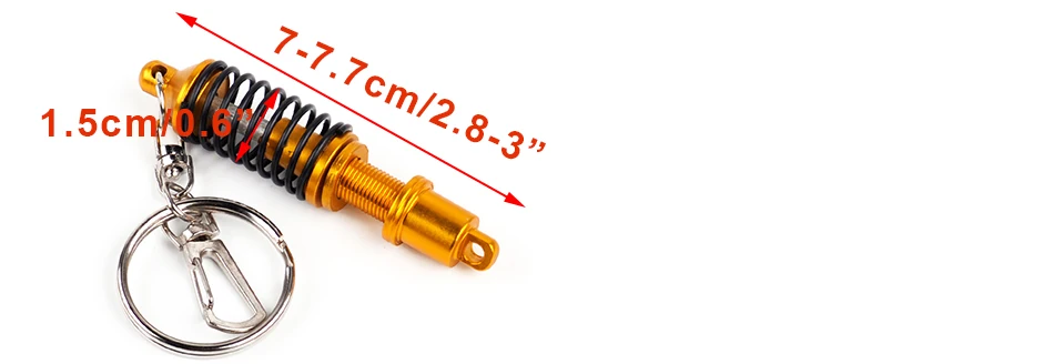 CITALL Запчасти для тюнинга автомобиля, металлический Регулируемый пружинный амортизатор для автомобиля, модельный брелок, брелок для ключей, подарок