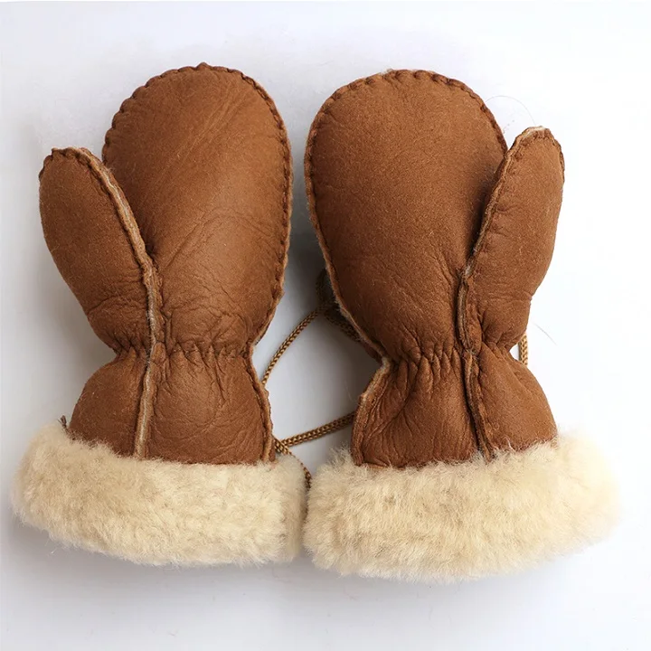 NGSG Новинка года FG001 зимние меховые перчатки толстые теплые для детей разноцветные кожаные можно выбрать модные повседневные и теплые