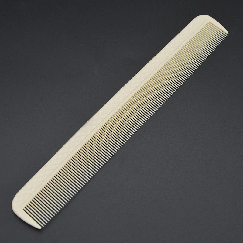 

Pro Hairdresser Carbon Comb In White Color Popular Heat Resistant Hair Cutting Comb Set In Designs Barber Favorite Comb