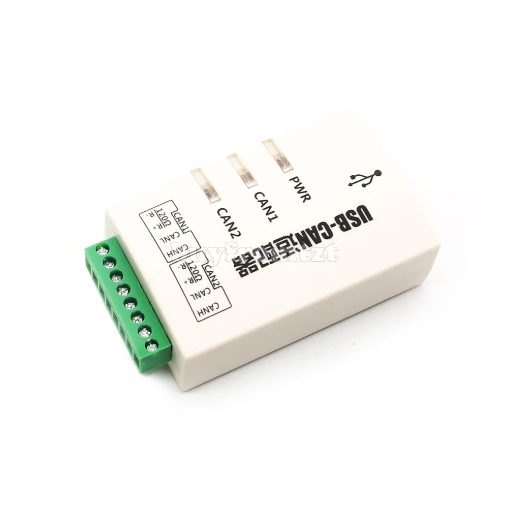 

TZT USB to CAN Converter Adapter Dual-channel CAN Interface Card USB-CAN-2A