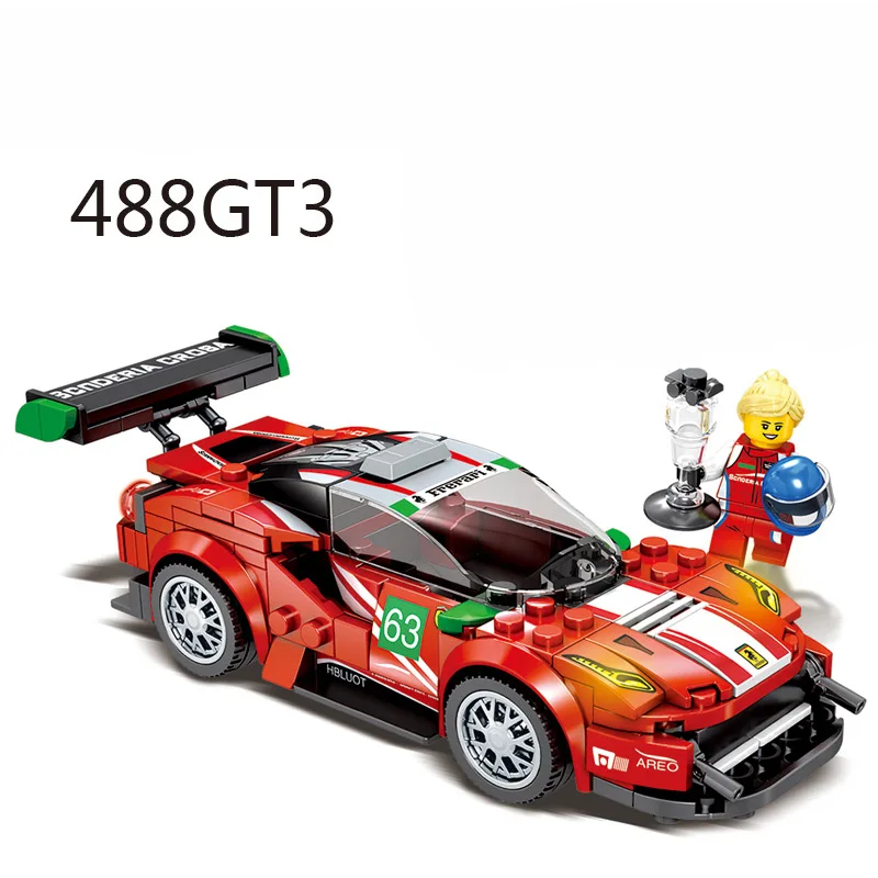 Город супер гонщики совместимые legoed гараж скорость чемпионы спортивные гоночные