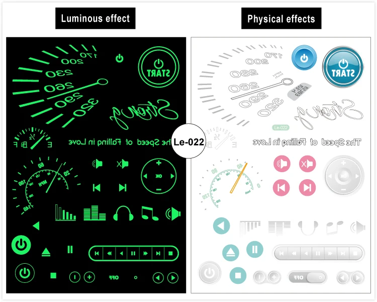 Rocooart технологии иконы татуировки светящиеся поддельные татуировки ручной тату знак Tatuagem Светящиеся в темноте водонепроницаемые Временные татуировки стикер