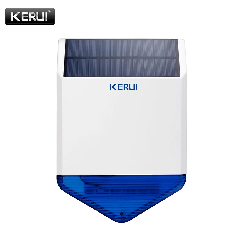 Беспроводная уличная стробоскоп KERUI 433 МГц сирена на солнечной батарее