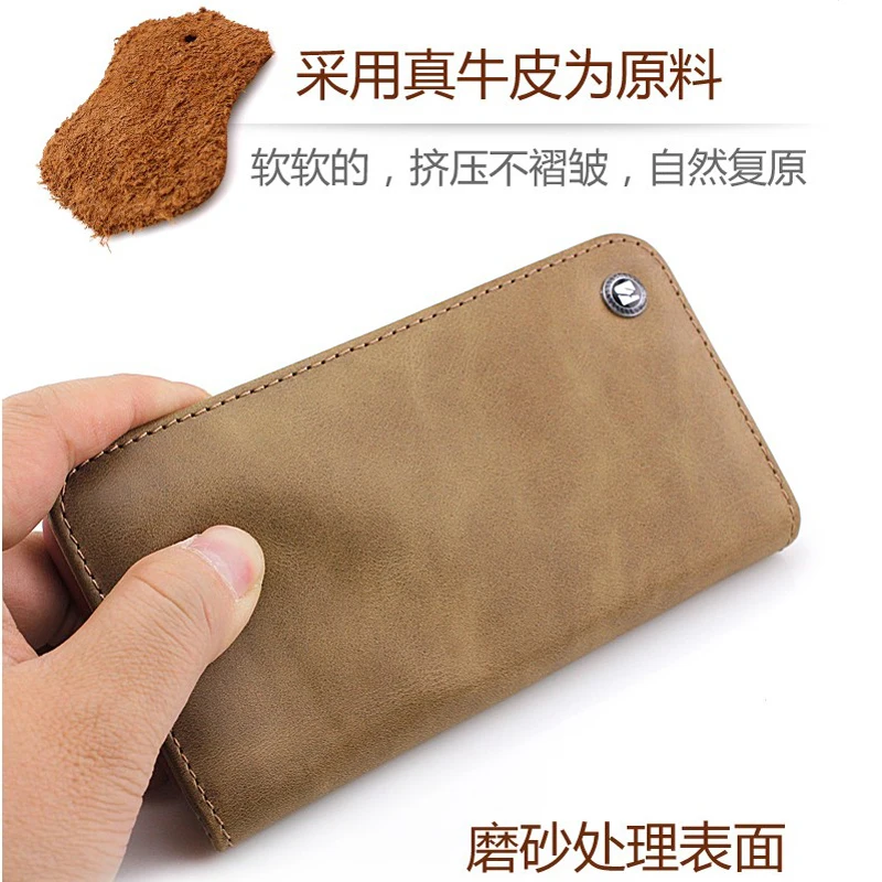 

Luxury Original Brand Crocodile texture Leather Adorption Flip Cover Cases For iPhone 6 6S 7 Plus Case With Kickstand