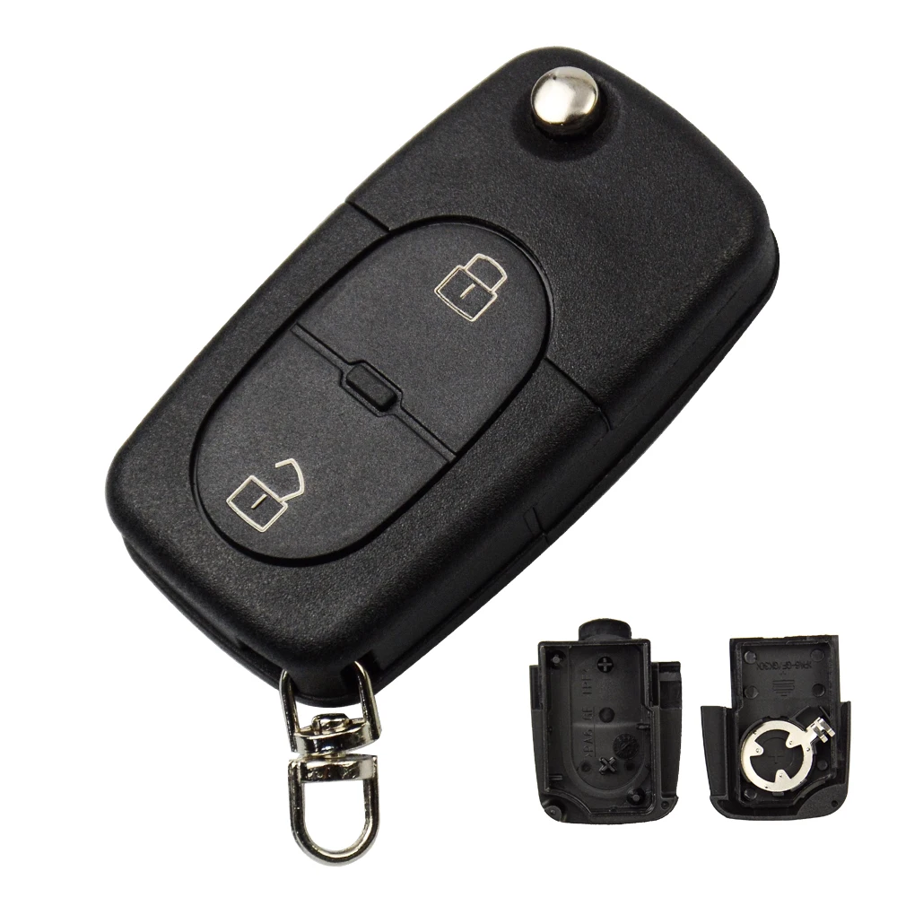OkeyTech 2 кнопки для Audi A2 A3 A4 A6 A8 TT флип чехол автомобиля складной Audi|buttons buttons|button for