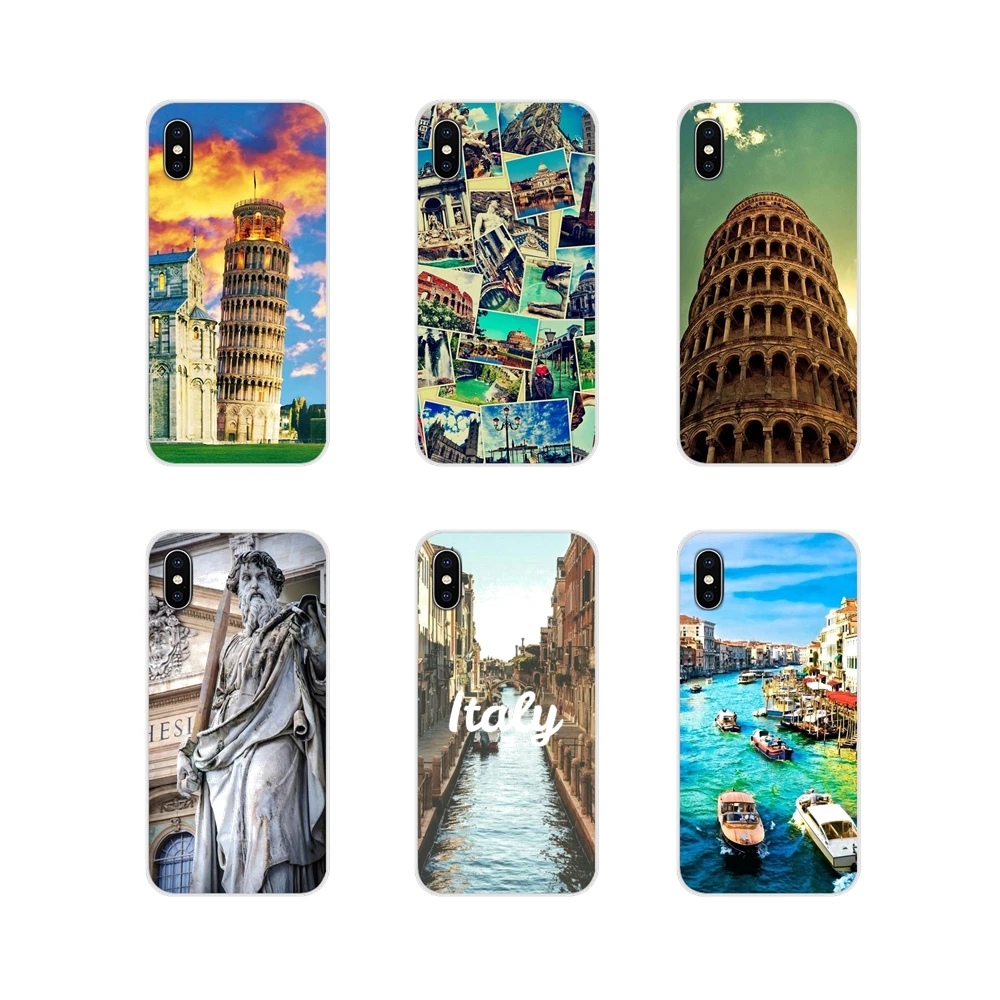 Design Cover Italy Monuments Leaning Tower of Pisa For Huawei Nova 2 3 2i 3i Y6 Y7 Y9 Prime Pro GR3 GR5 2017 2018 2019 Y5II Y6II | Мобильные