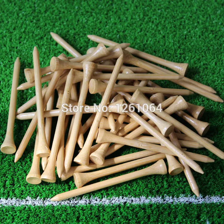

2018 New Hot Sale bamboo golf tee 83mm 1000Pcs/pack Golf Tees,