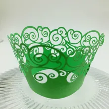 Полый торт украшения 100 шт./компл. жемчужные бумажные обертки окружающий край плесень Свадьба День Рождения Аксессуары 7Z