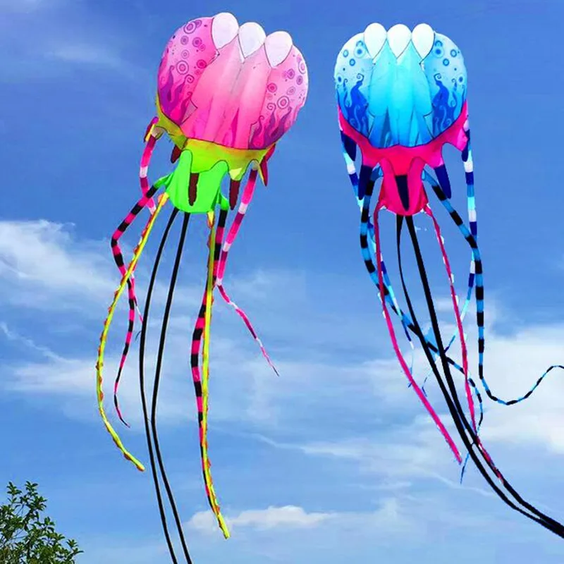 free shipping 30m 45m large jellyfish kites flying outdoor octopus kite