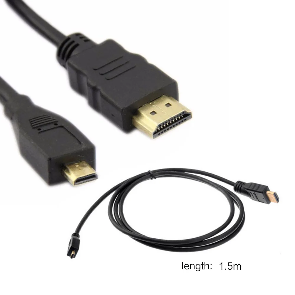 Кабель Micro HDMI для передачи данных камеры GoPro Hero 6 5 4 3 + SJ4000 WiFi SJ5000 SJ6 sj7 EKEN H9|Чехлы