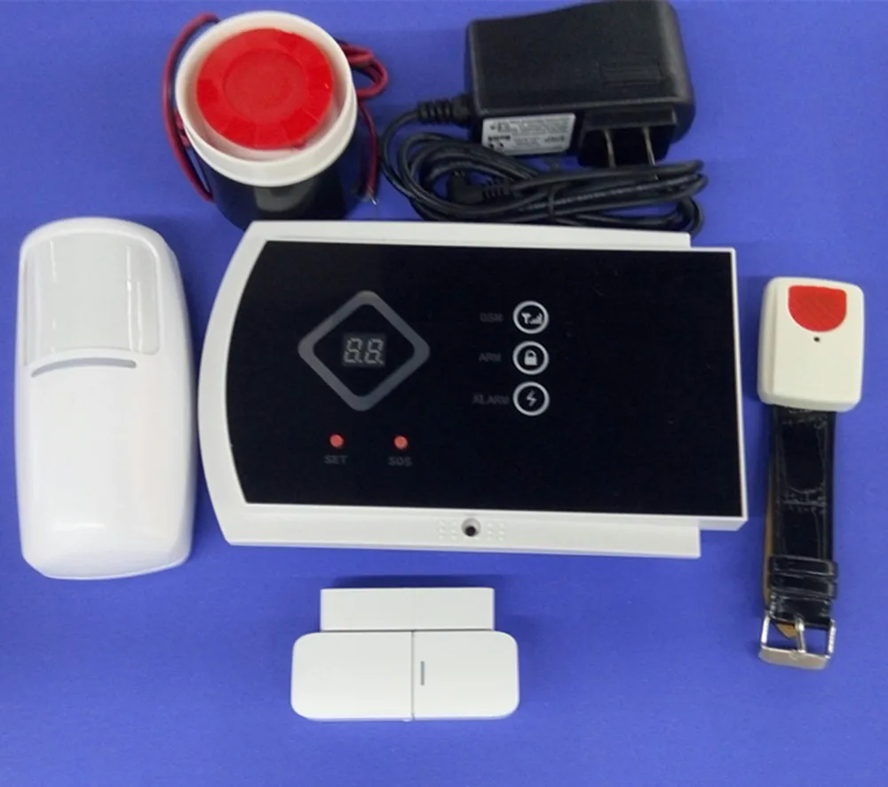 APP Remote Control 433mhz Wireless GSM Alarm System With SOS Panic